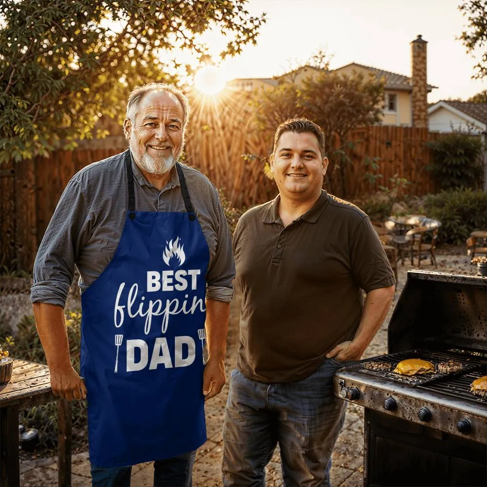 Best Gift For Dad The Custom Cooking Apron Best Flippin Dad