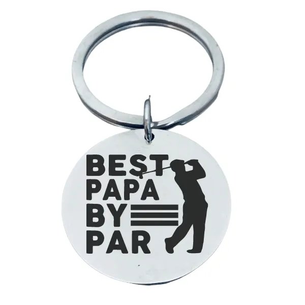 Best Papa By Par Golf Keychain -  Pick Style