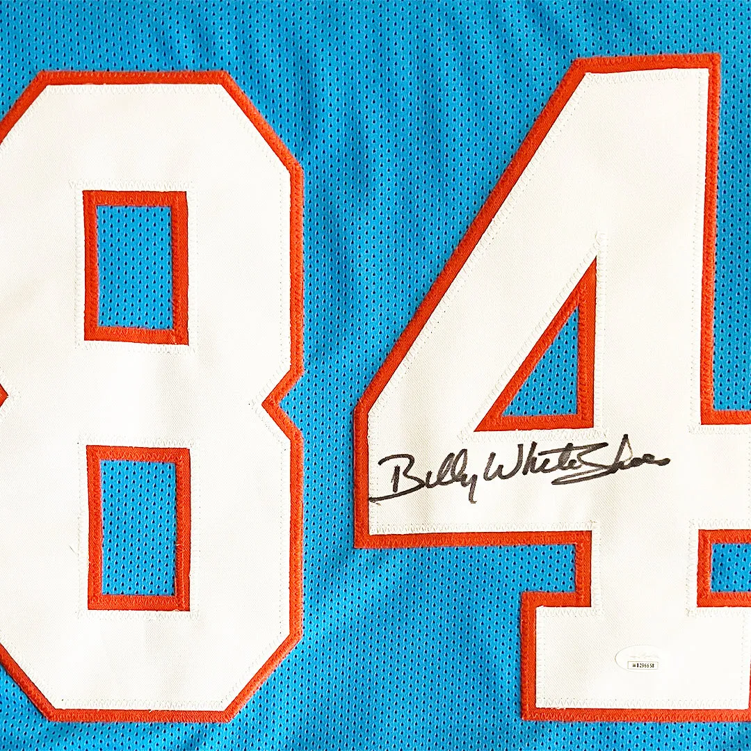 Billy "White Shoes" Johnson Signed Houston Light Blue Football Jersey (JSA)