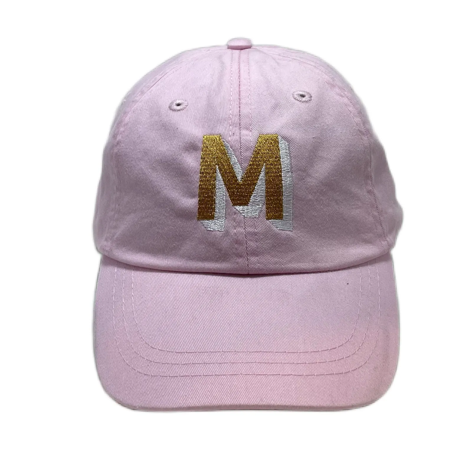 Black Dad Hat - Pink & White Shadow Block Lettering