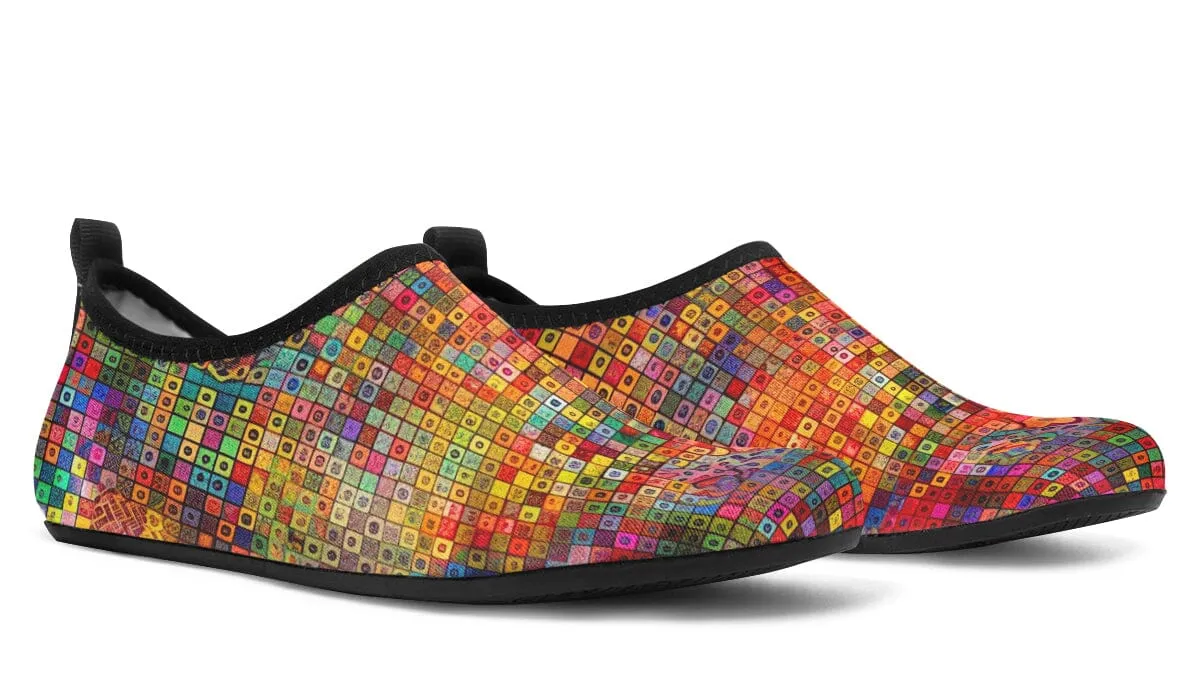 Blottered Grid Barefoot Shoes