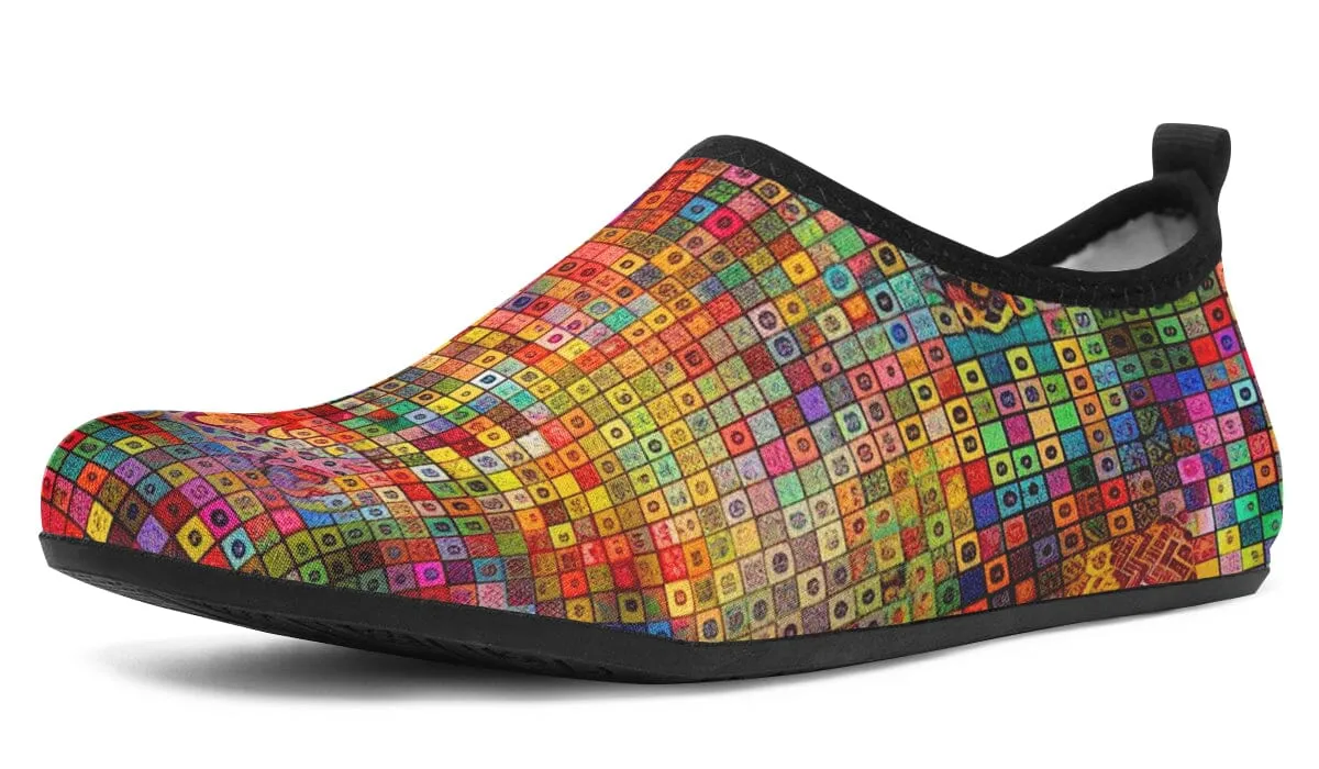 Blottered Grid Barefoot Shoes