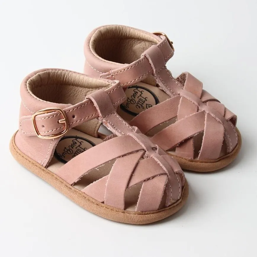 Blush Closed Toe Sandal {Premium Leather}