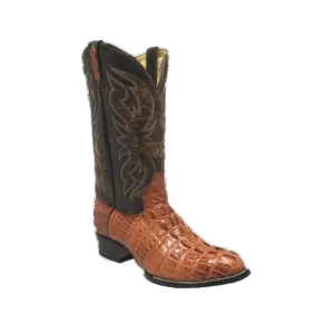 Boot Jack Men’s Brown & Black Alligator Tail Print Western Boots