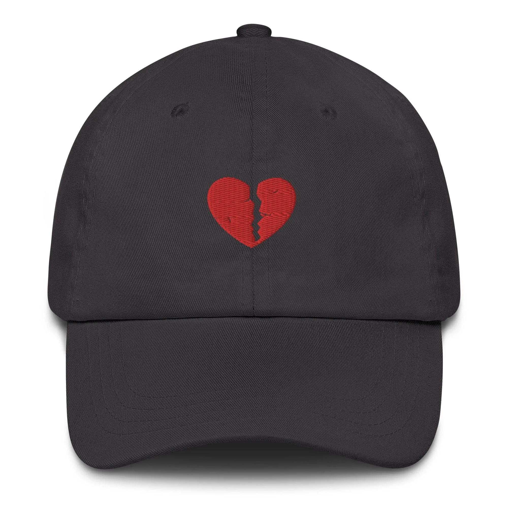 Broken Heart Embroidered Dad Hat