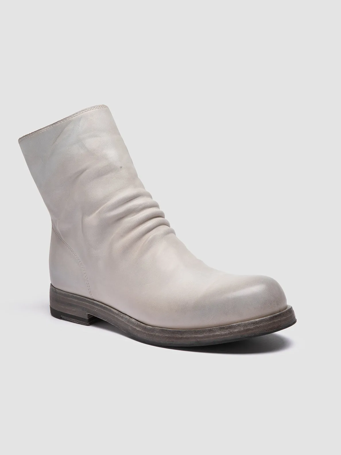 BULLA DD 303 - Gray Leather Zipped Boots