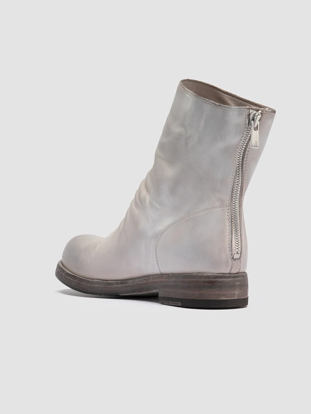 BULLA DD 303 - Gray Leather Zipped Boots