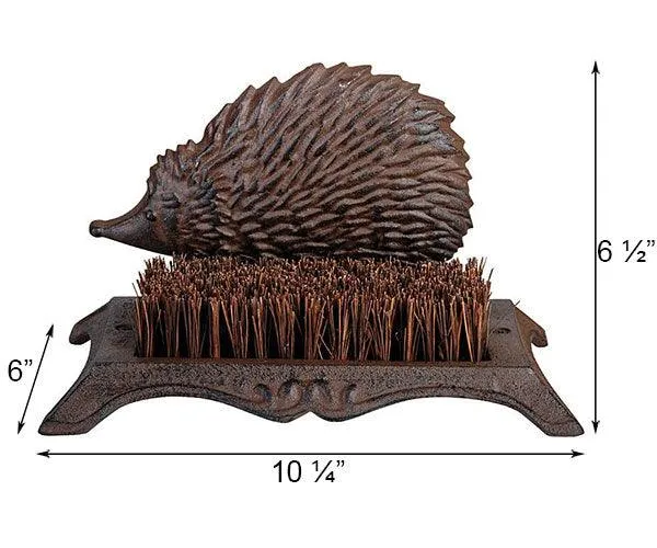 Cast Iron Hedgehog Boot Brush