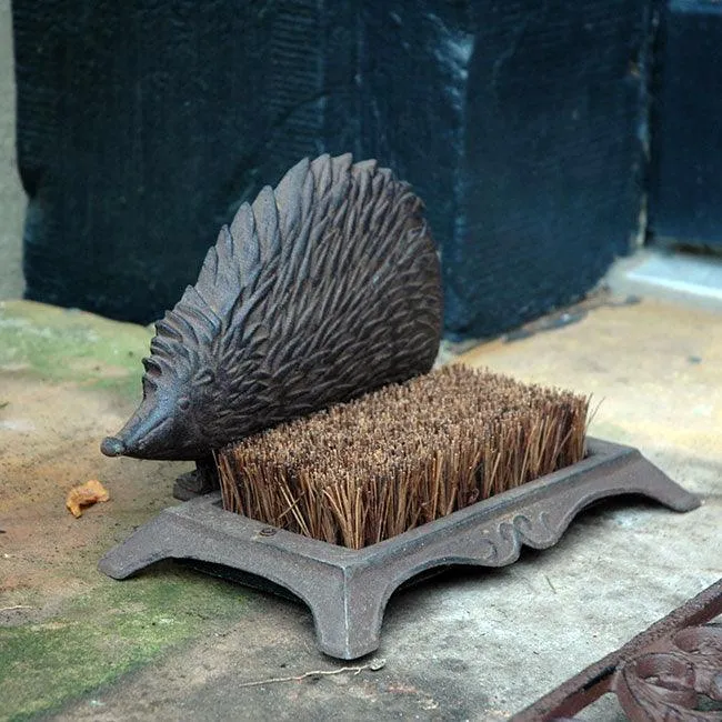 Cast Iron Hedgehog Boot Brush