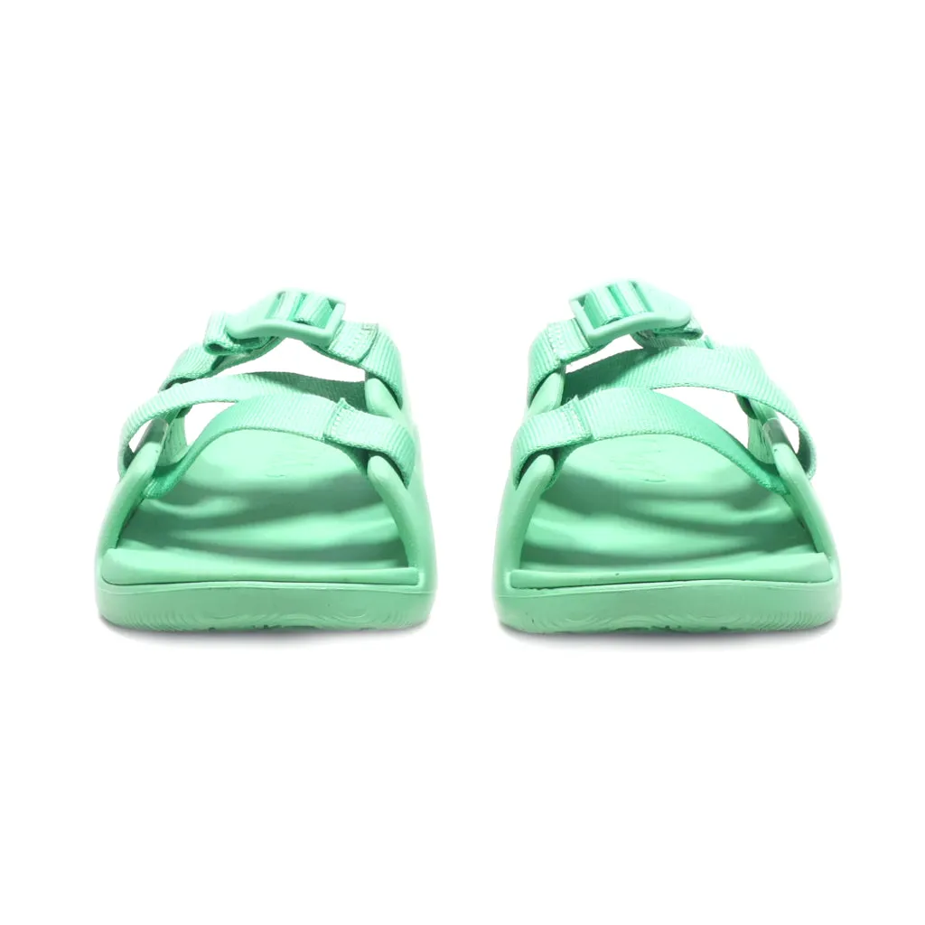 Chaco Chillos Flat Sandals Rubber Green Colour For Kids