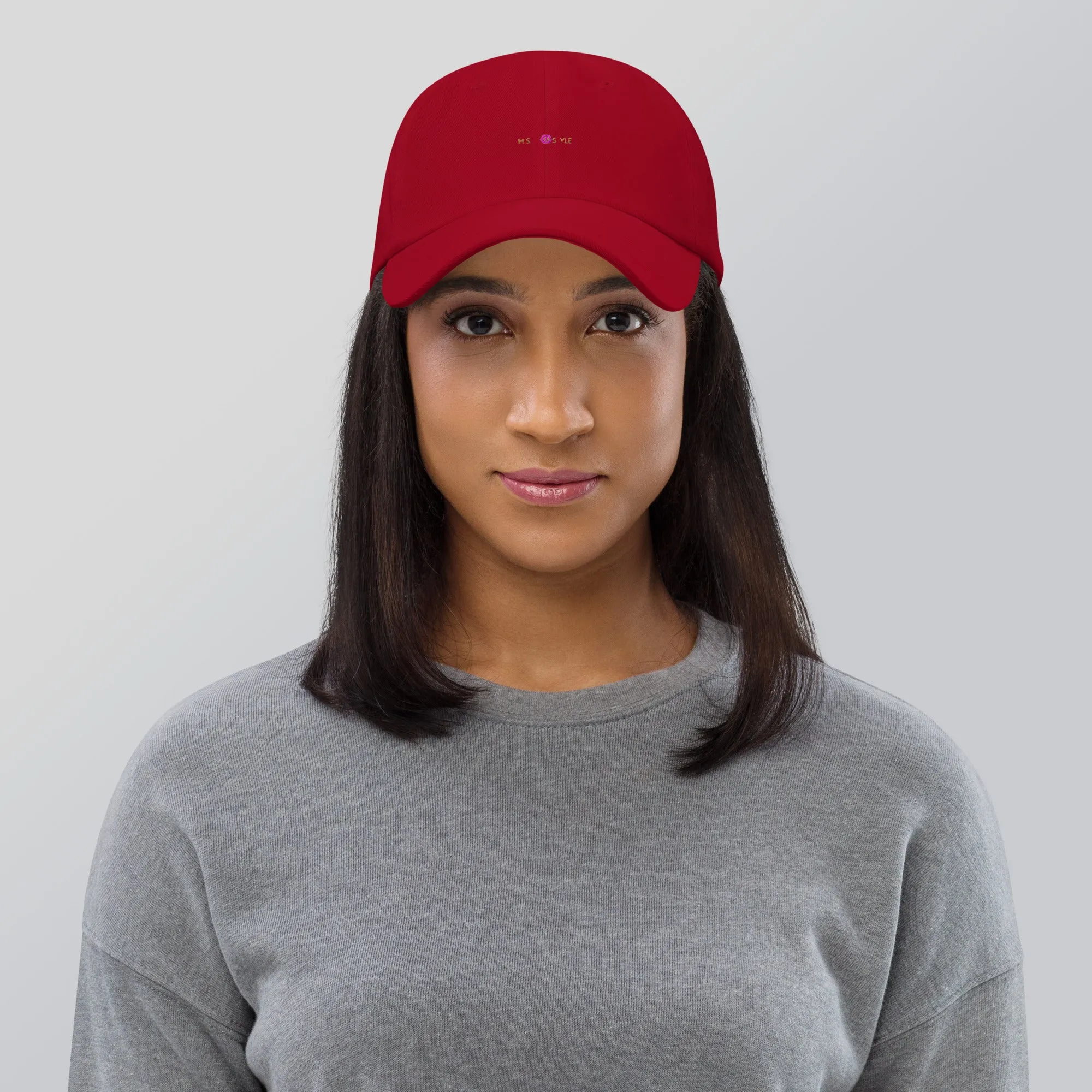 Classic Mishastyle Luxury Cranberry Dad Hat