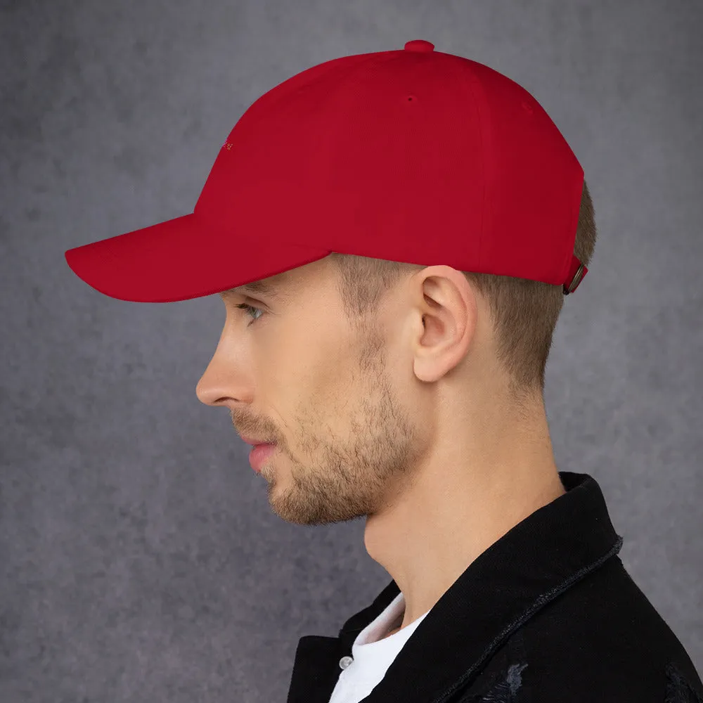 Classic Mishastyle Luxury Cranberry Dad Hat