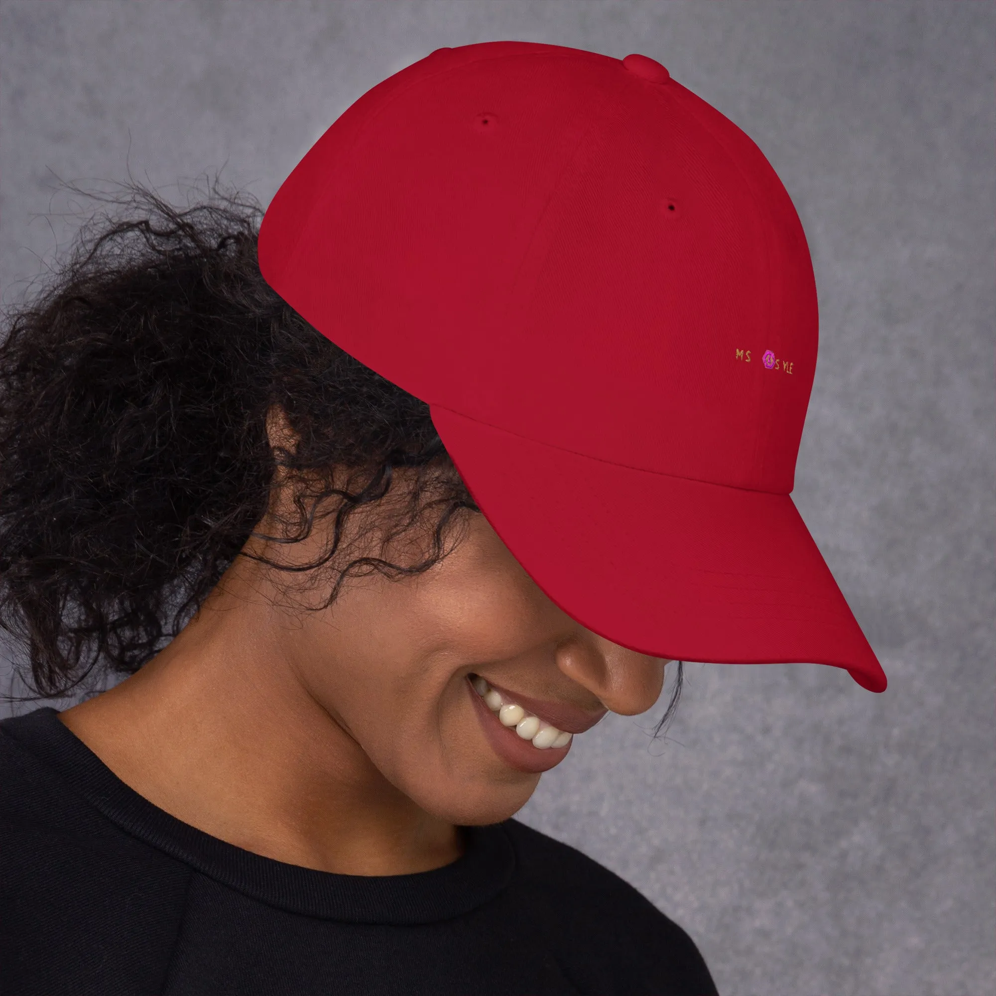 Classic Mishastyle Luxury Cranberry Dad Hat