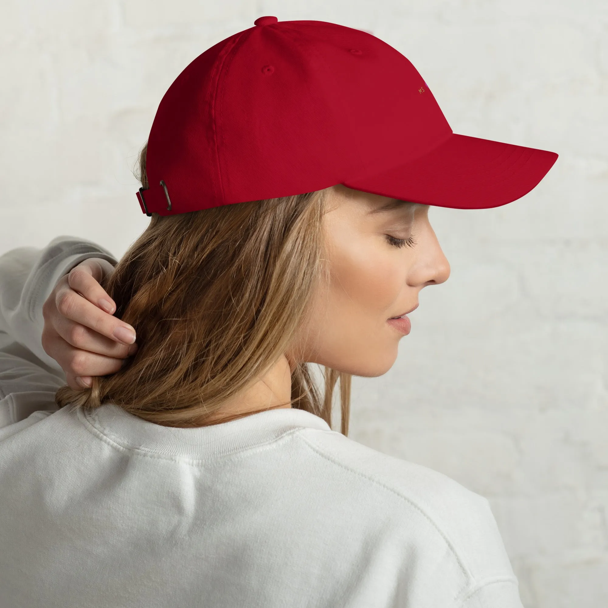 Classic Mishastyle Luxury Cranberry Dad Hat