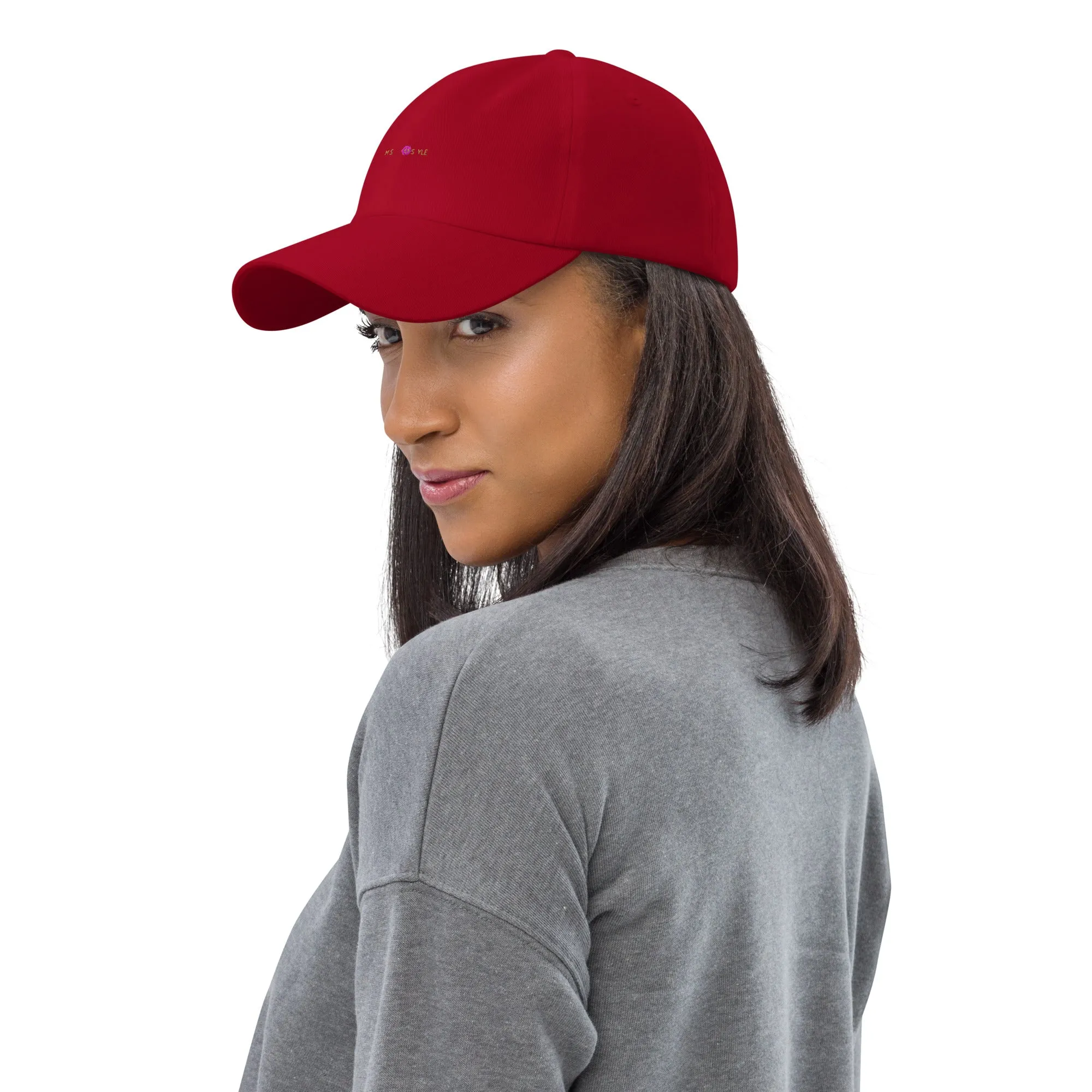 Classic Mishastyle Luxury Cranberry Dad Hat