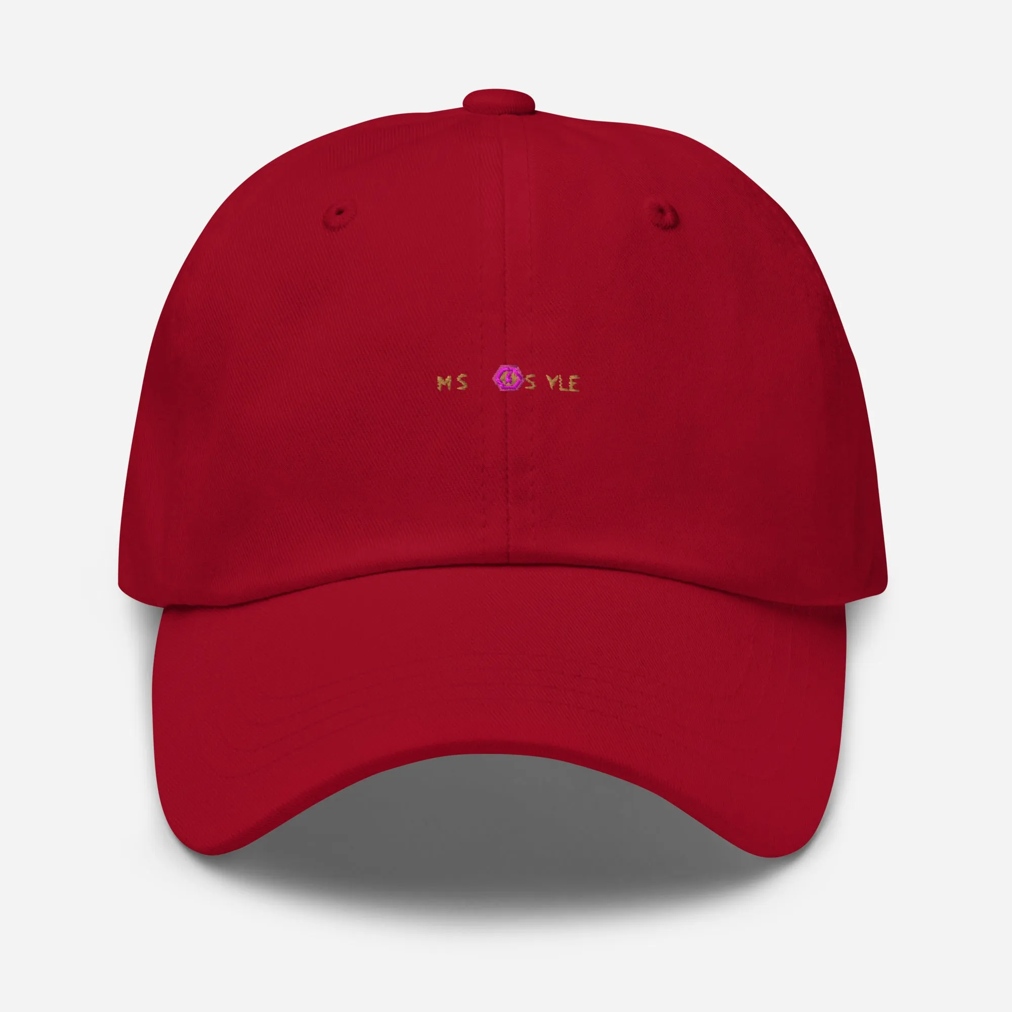 Classic Mishastyle Luxury Cranberry Dad Hat