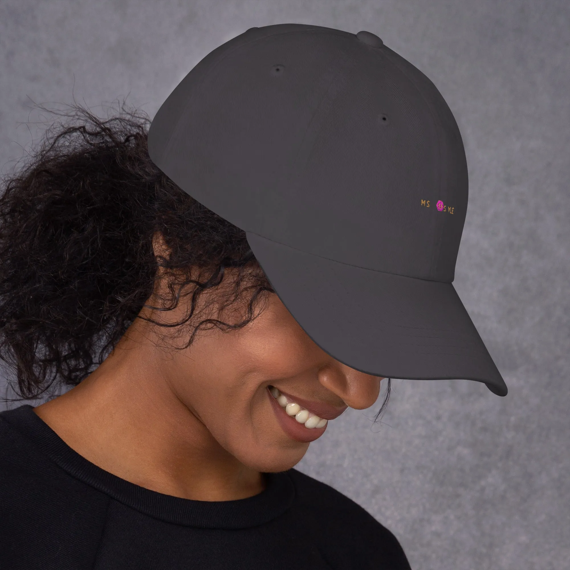 Classic Mishastyle Luxury Dark Gray Dad Hat