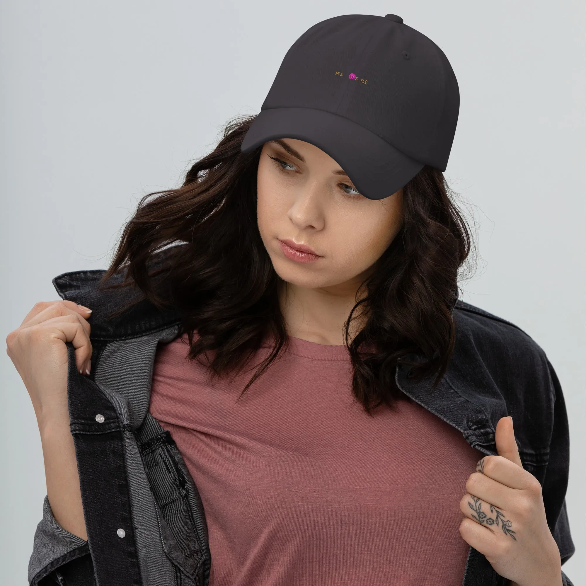 Classic Mishastyle Luxury Dark Gray Dad Hat