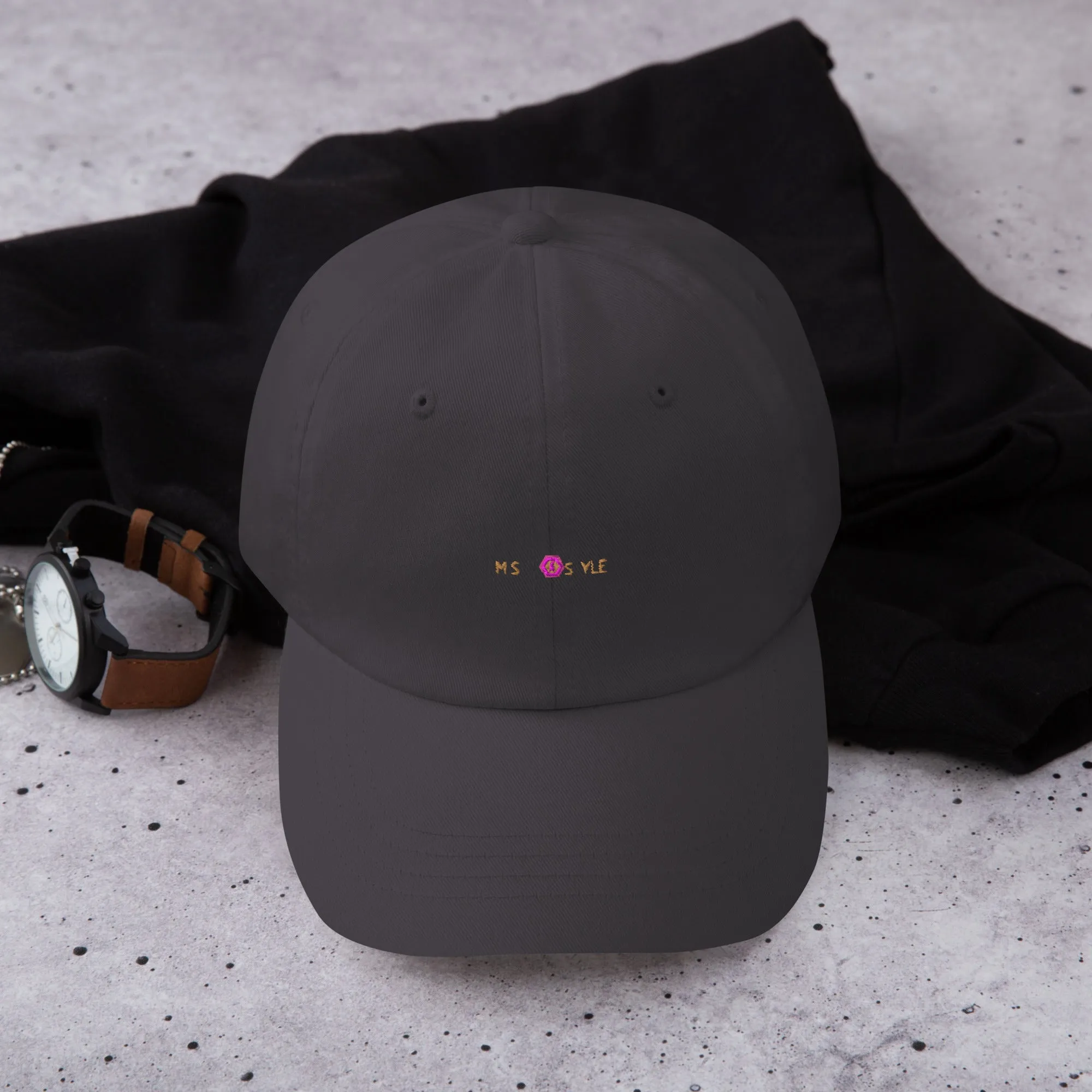 Classic Mishastyle Luxury Dark Gray Dad Hat