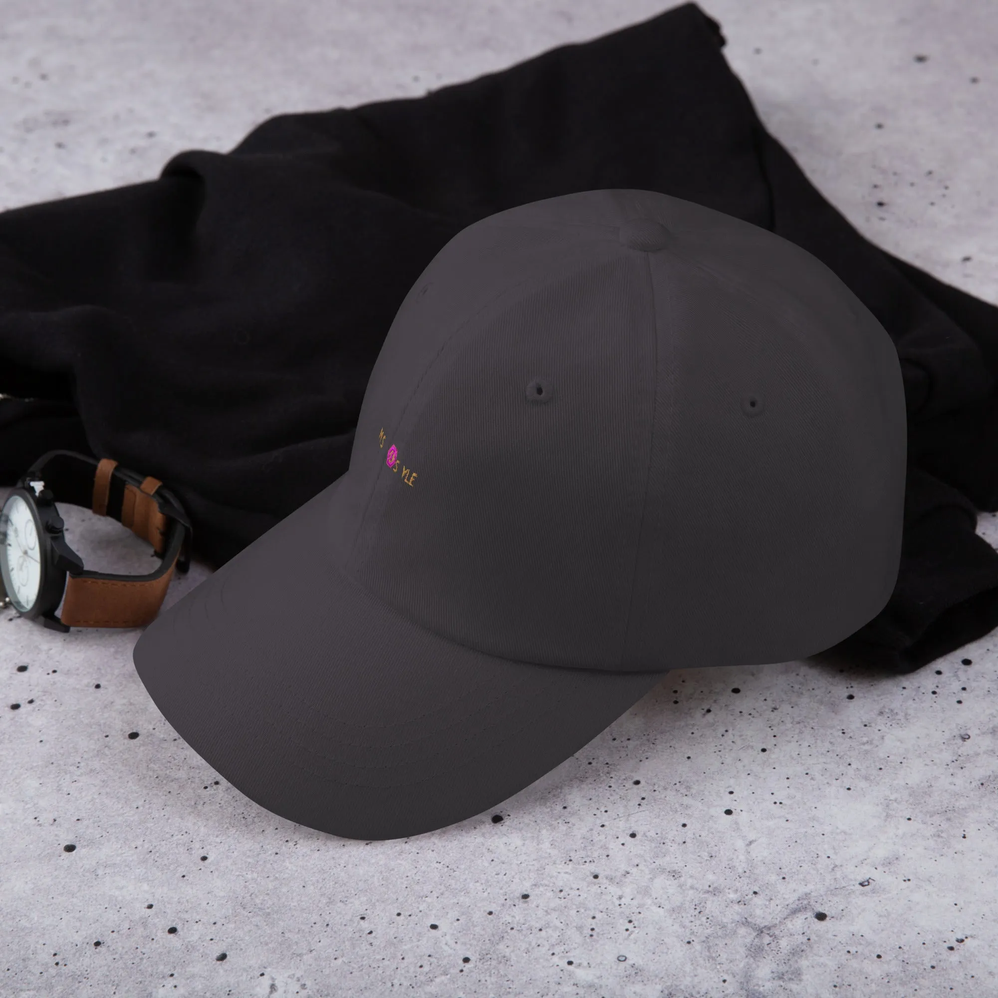 Classic Mishastyle Luxury Dark Gray Dad Hat