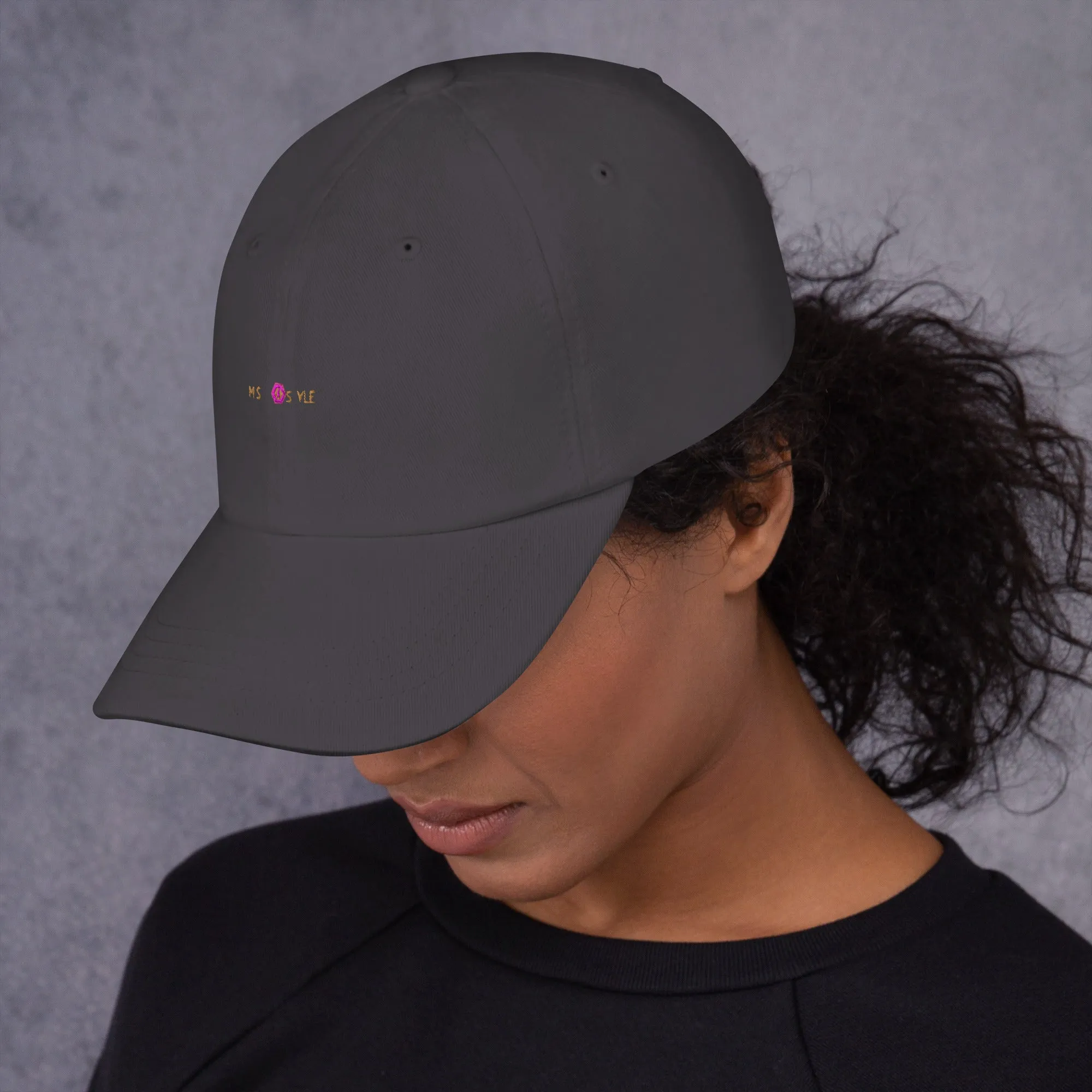 Classic Mishastyle Luxury Dark Gray Dad Hat