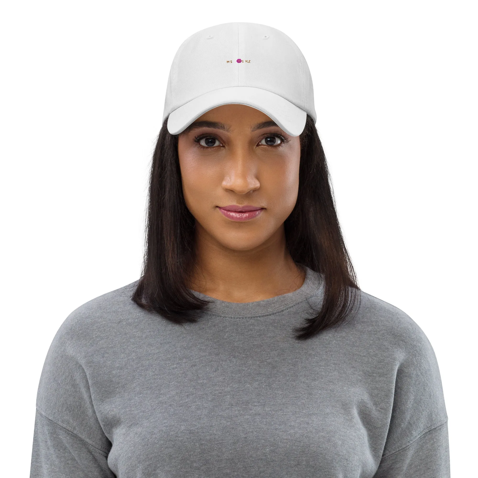 Classic Mishastyle Luxury White Dad Hat