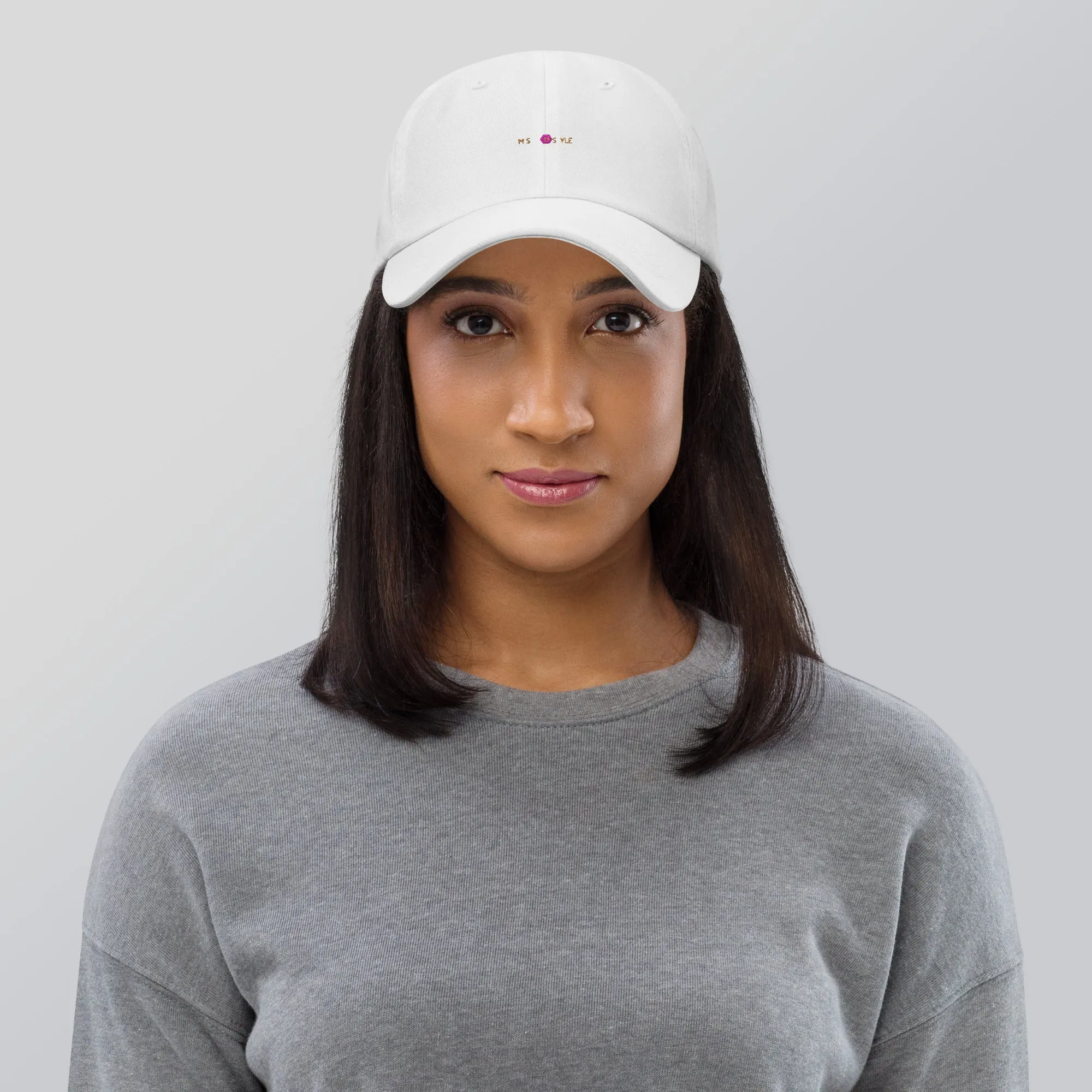 Classic Mishastyle Luxury White Dad Hat