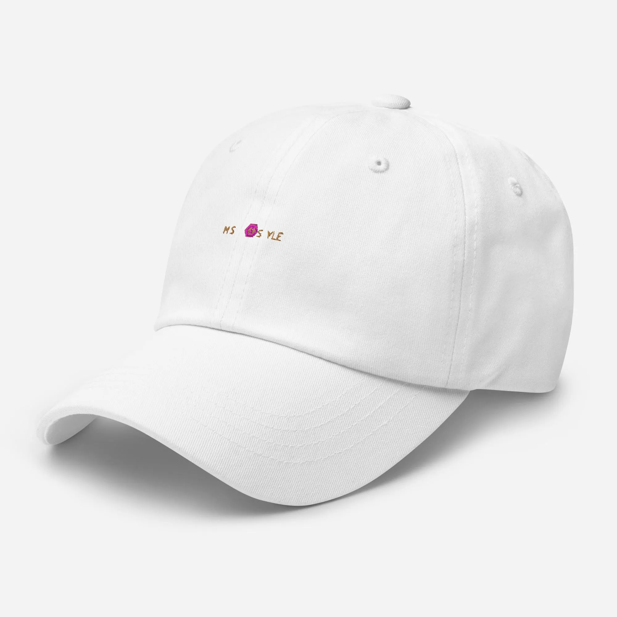 Classic Mishastyle Luxury White Dad Hat