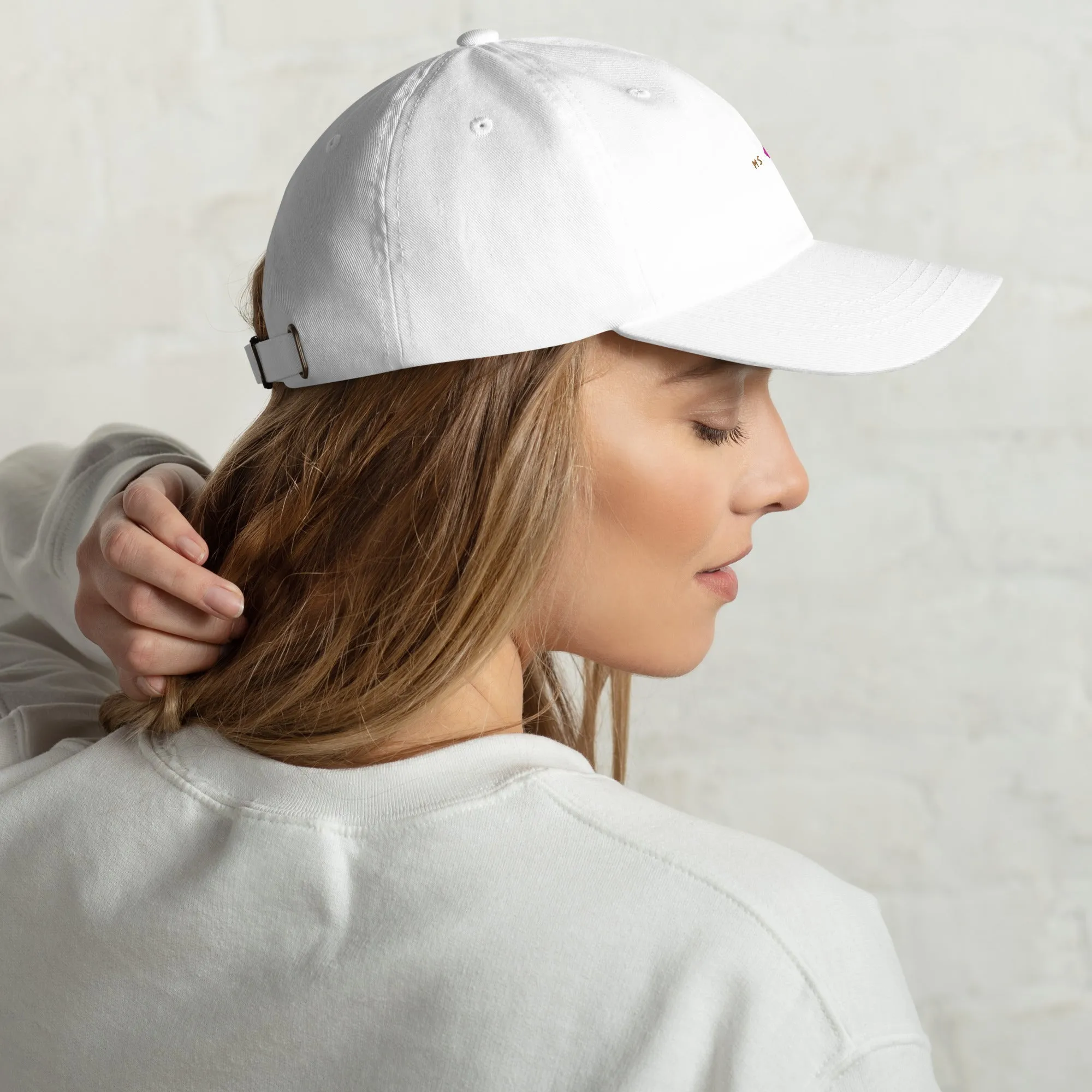 Classic Mishastyle Luxury White Dad Hat