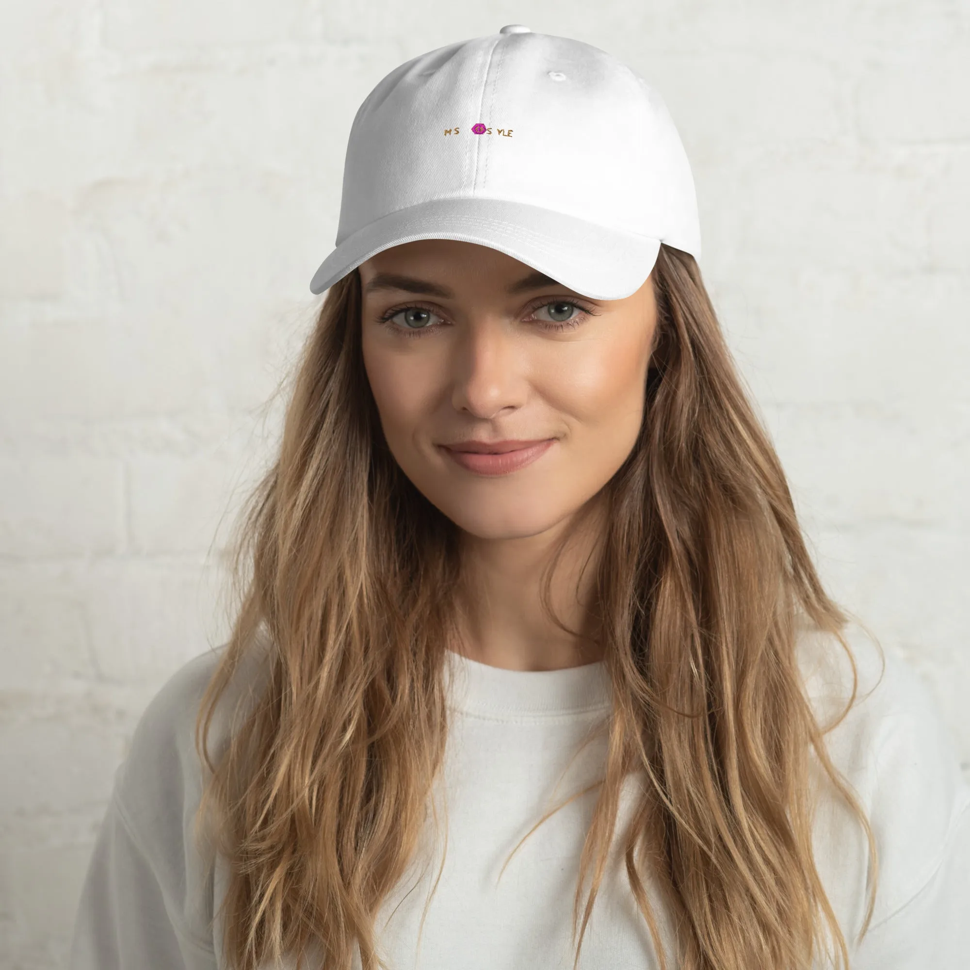 Classic Mishastyle Luxury White Dad Hat