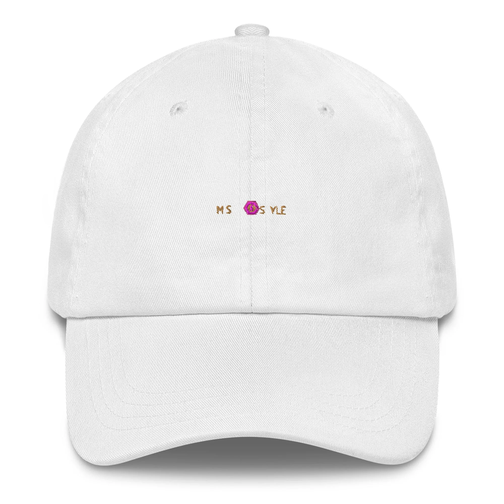 Classic Mishastyle Luxury White Dad Hat