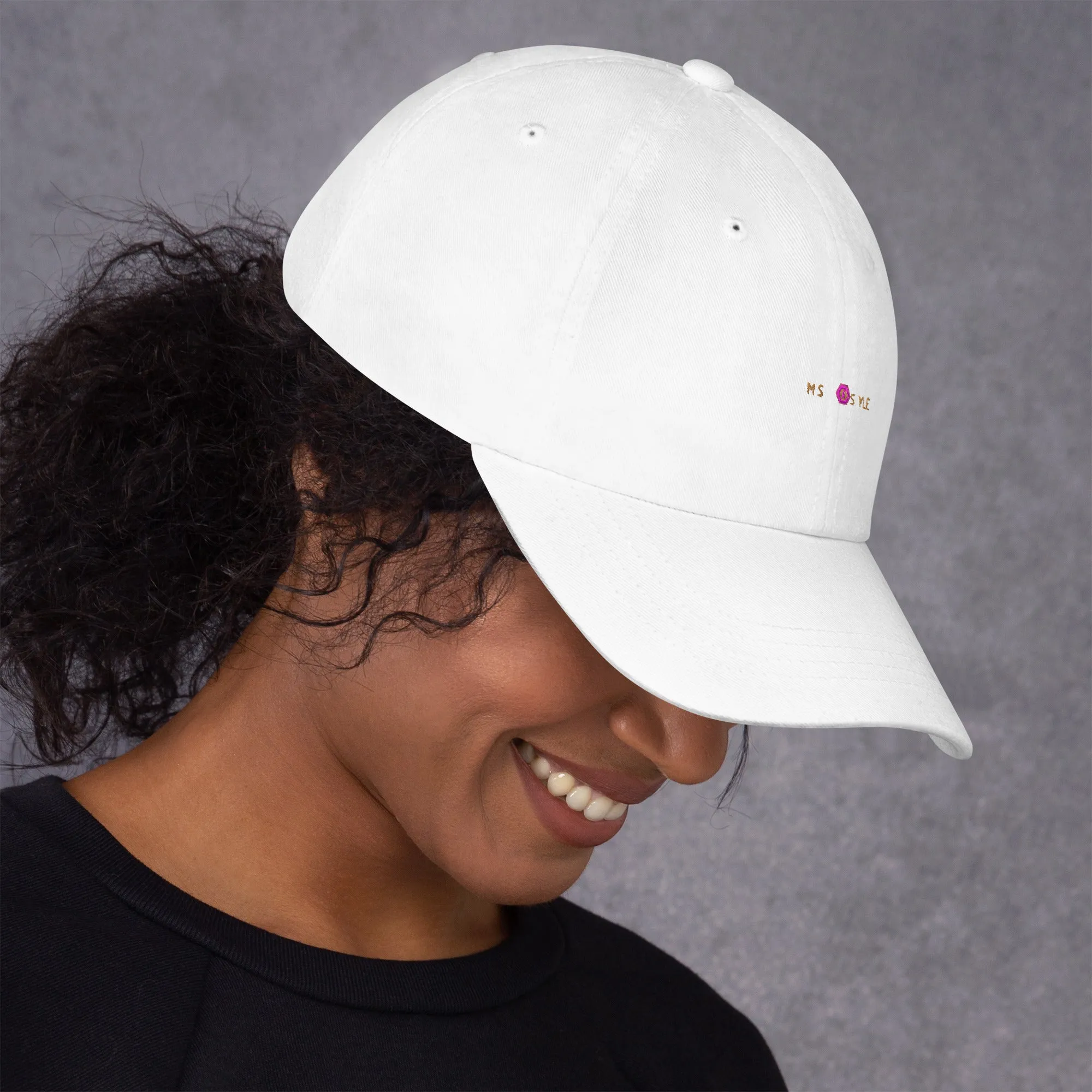 Classic Mishastyle Luxury White Dad Hat