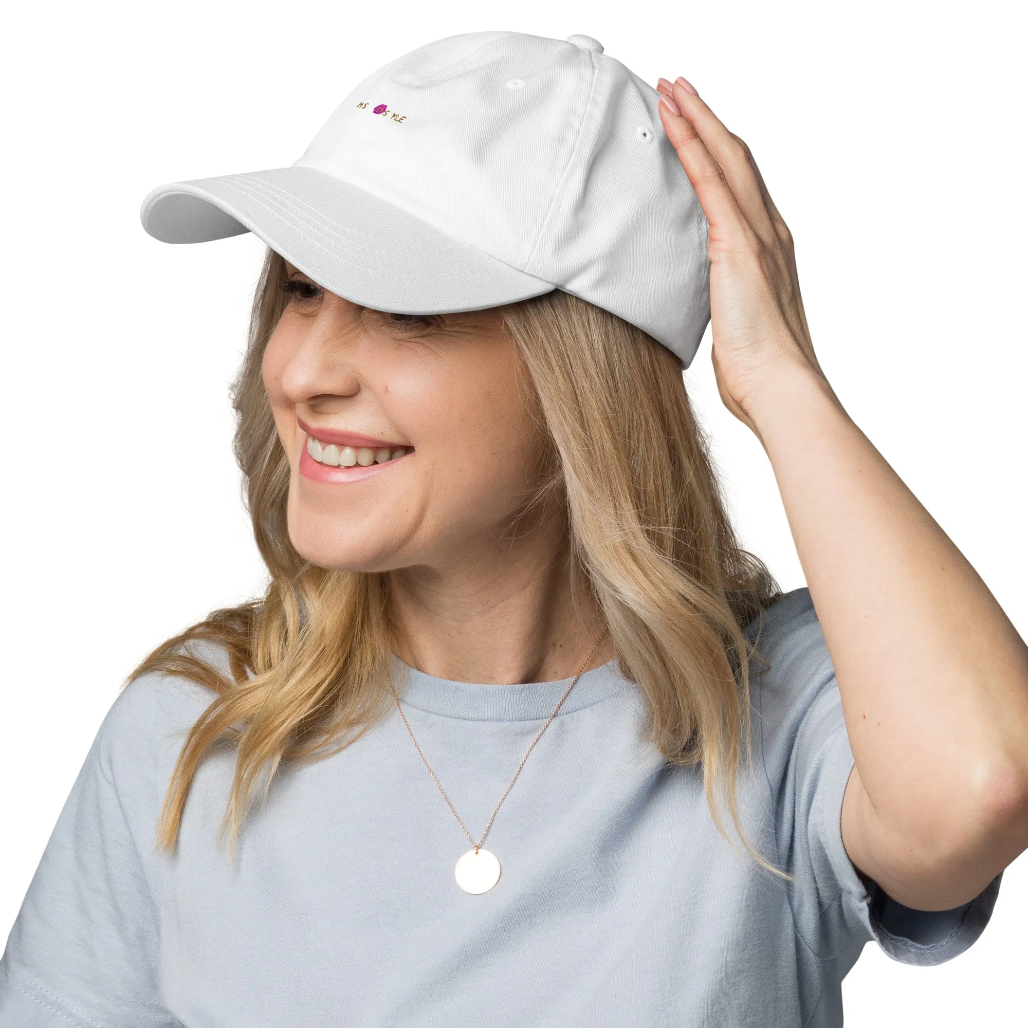 Classic Mishastyle Luxury White Dad Hat