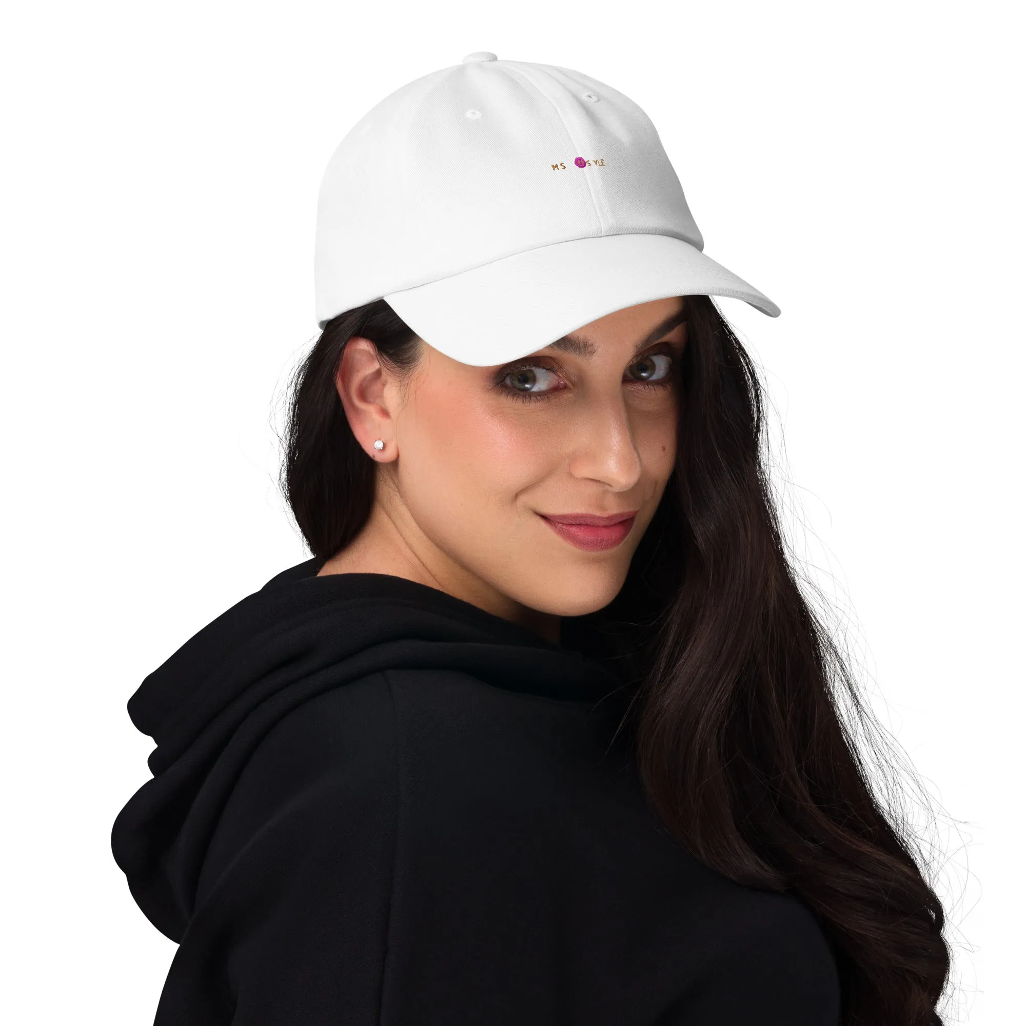 Classic Mishastyle Luxury White Dad Hat