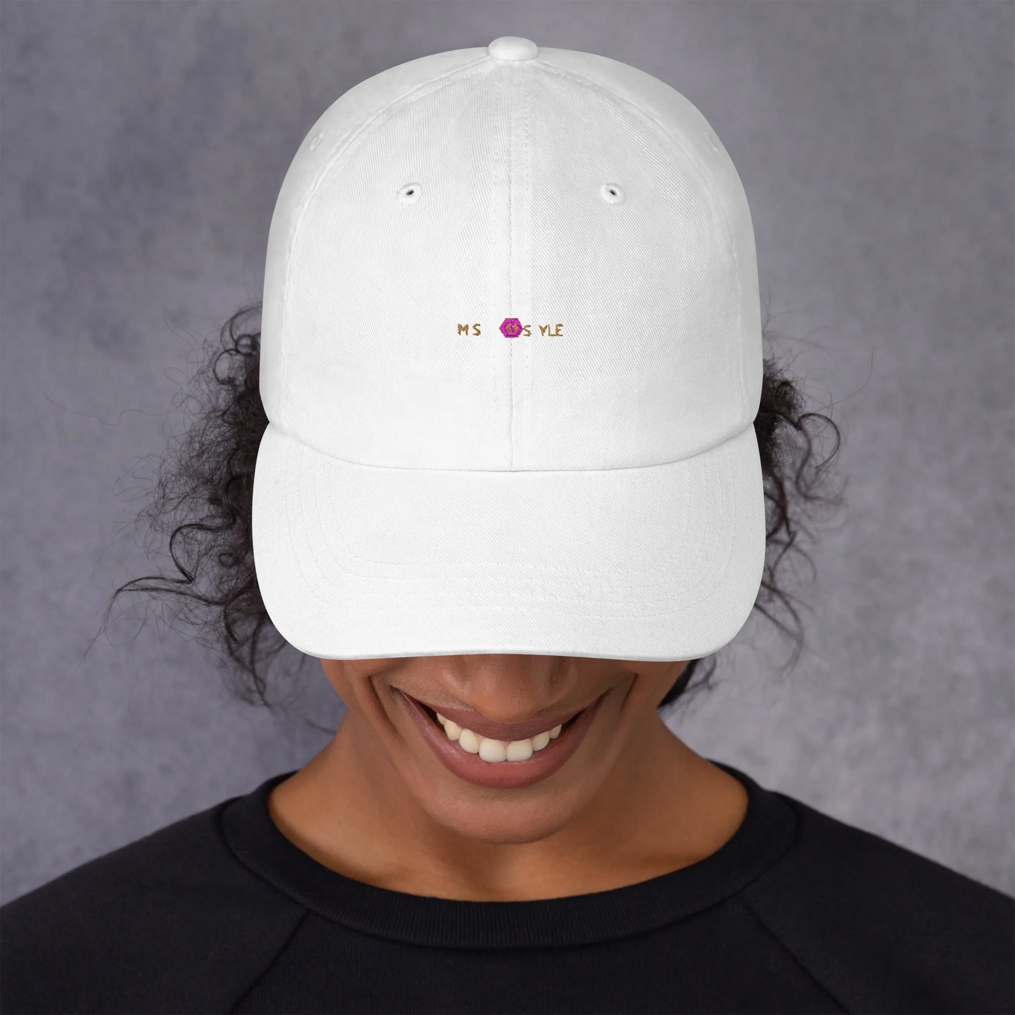 Classic Mishastyle Luxury White Dad Hat