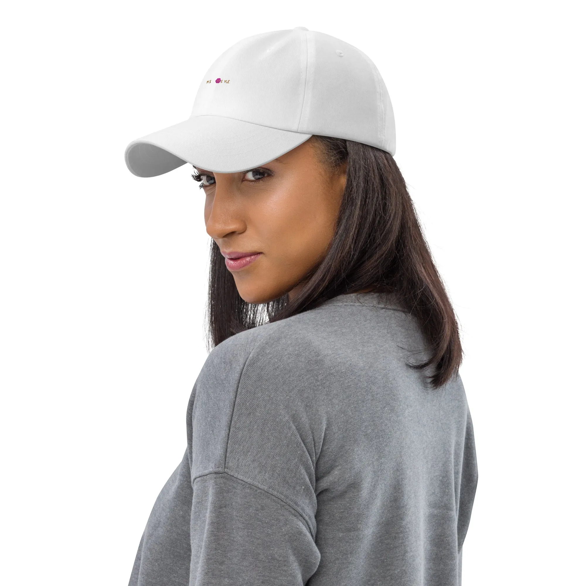 Classic Mishastyle Luxury White Dad Hat