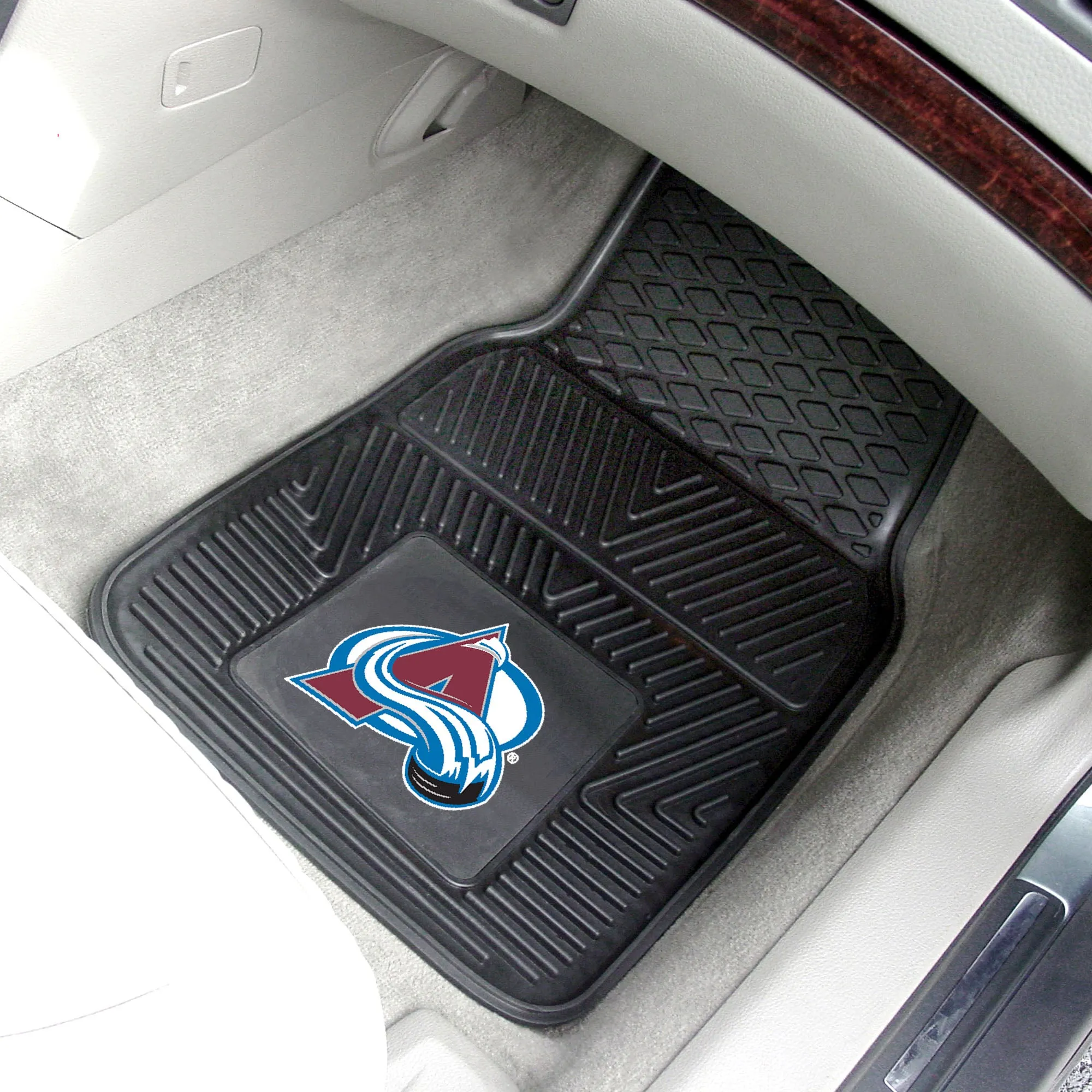 Colorado Avalanche Heavy Duty Car Mat Set - 2 Pieces