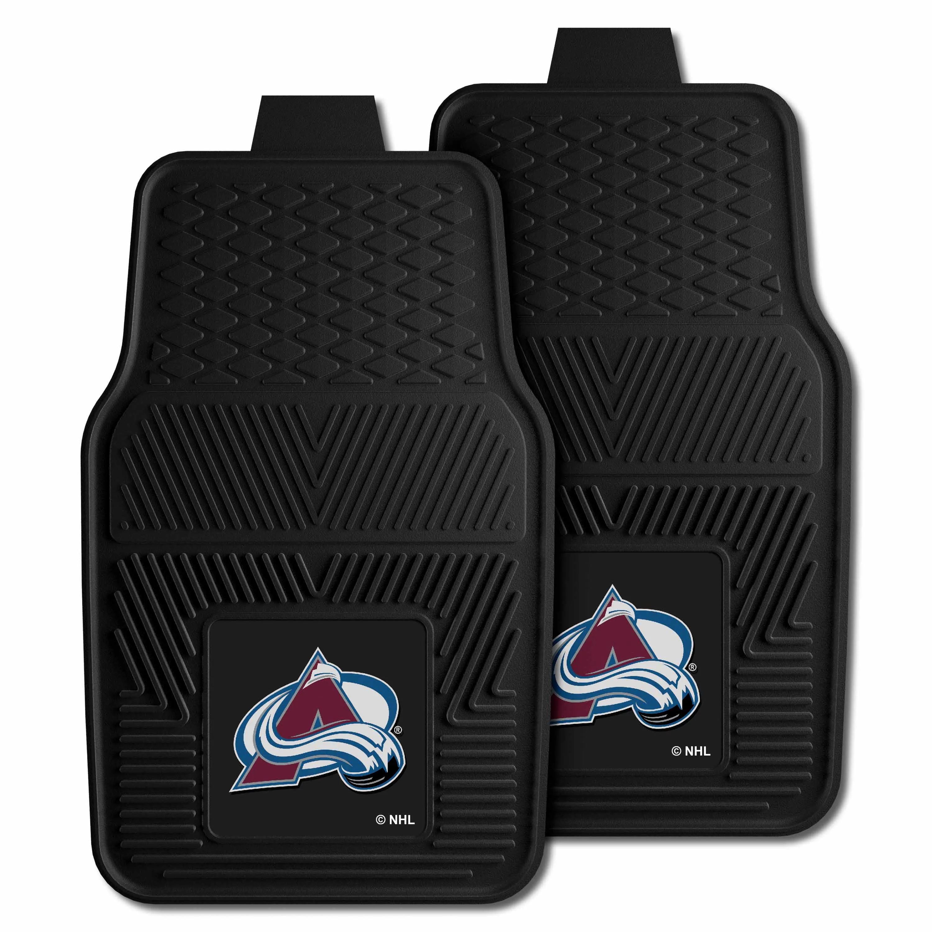 Colorado Avalanche Heavy Duty Car Mat Set - 2 Pieces