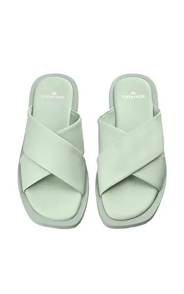 Copenhagen Nappa Sage Crossover Slides