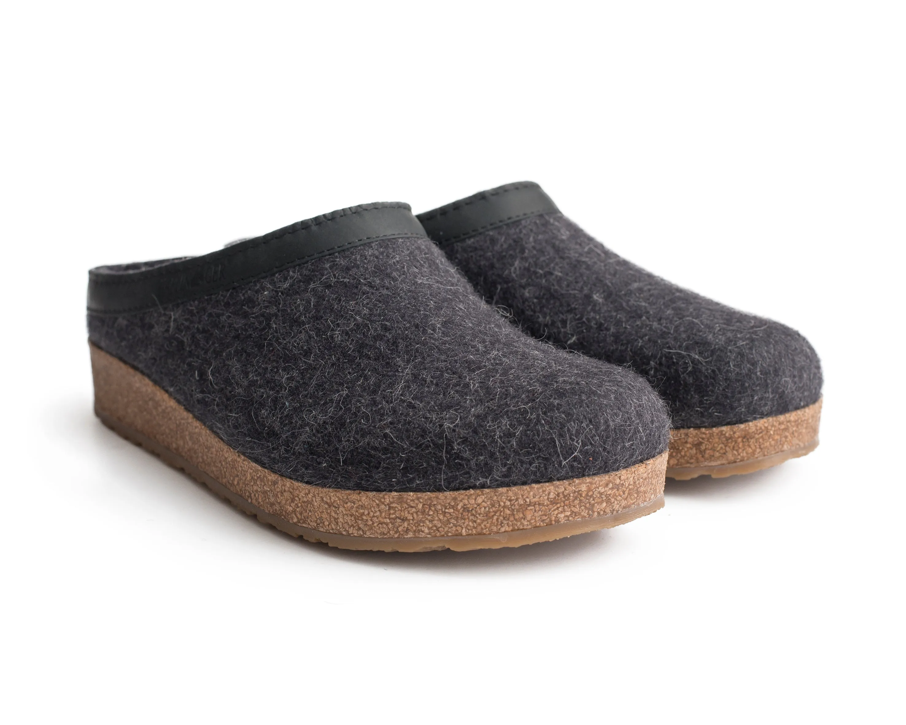 Cork & Wool Clog Charcoal