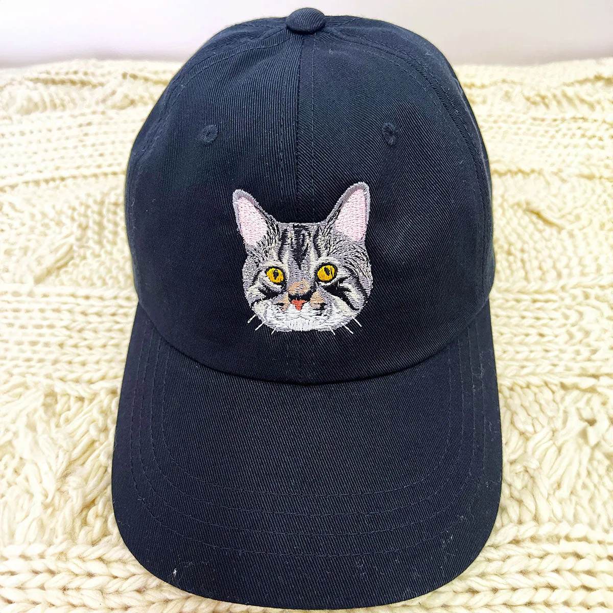 Custom Embroidered Pet Hat with Same Design