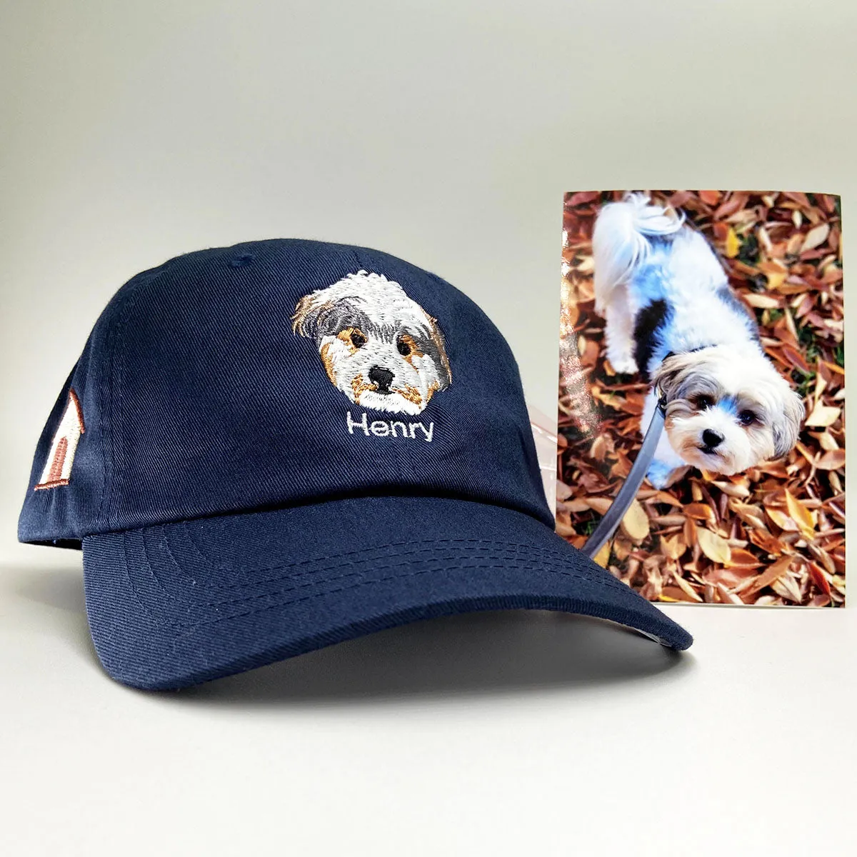 Custom Embroidered Pet Hat with Same Design