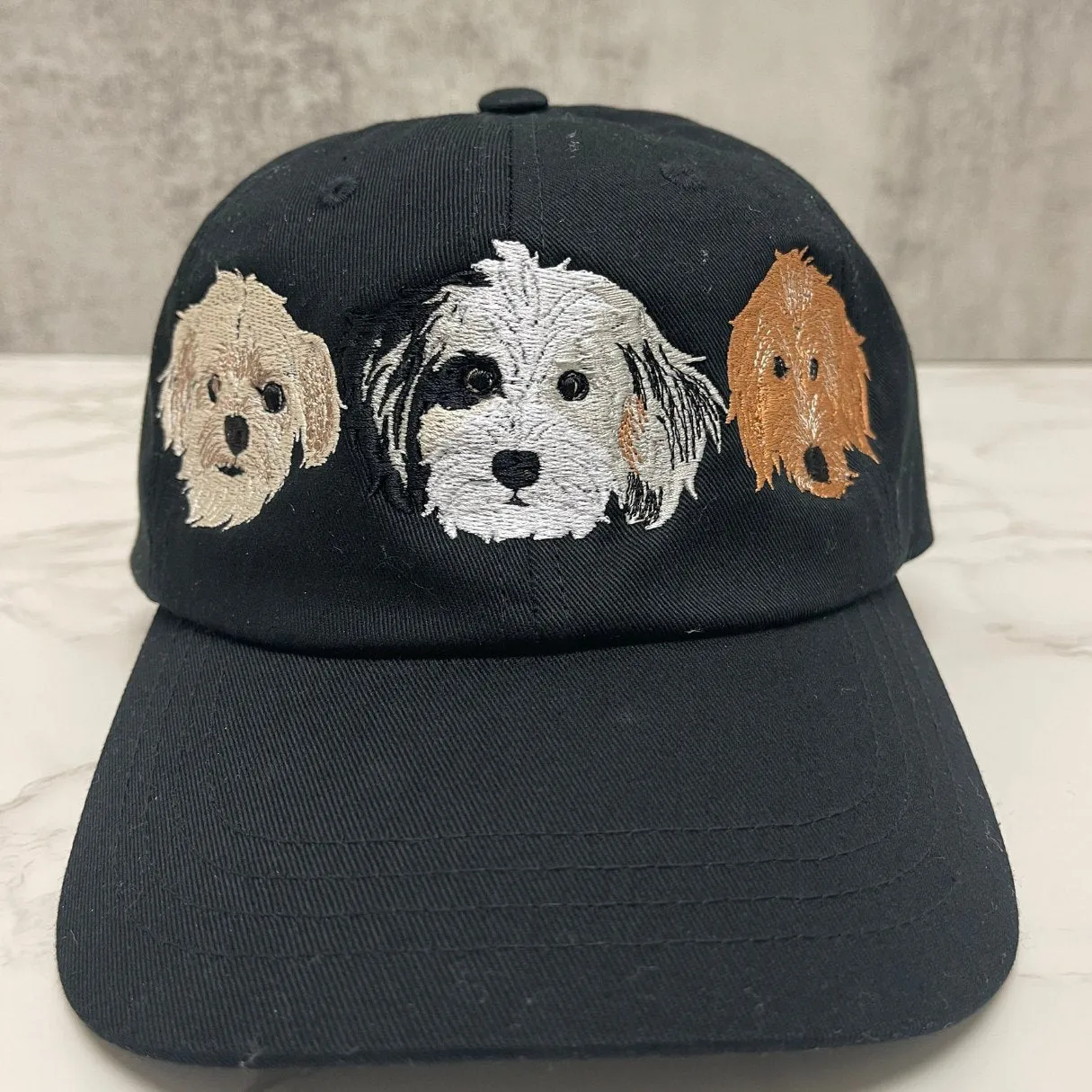 Custom Embroidered Pet Hat with Same Design