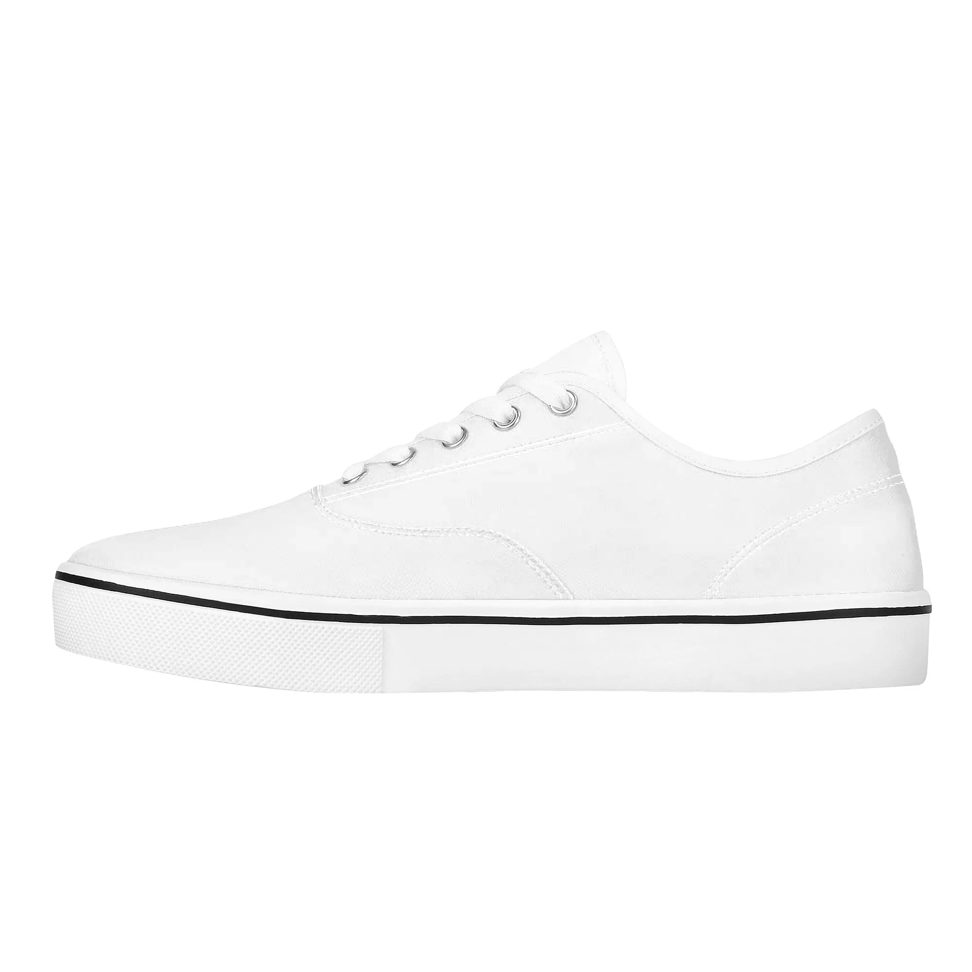 Custom Skate Shoes Canvas - White D3S