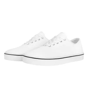 Custom Skate Shoes Canvas - White D3S