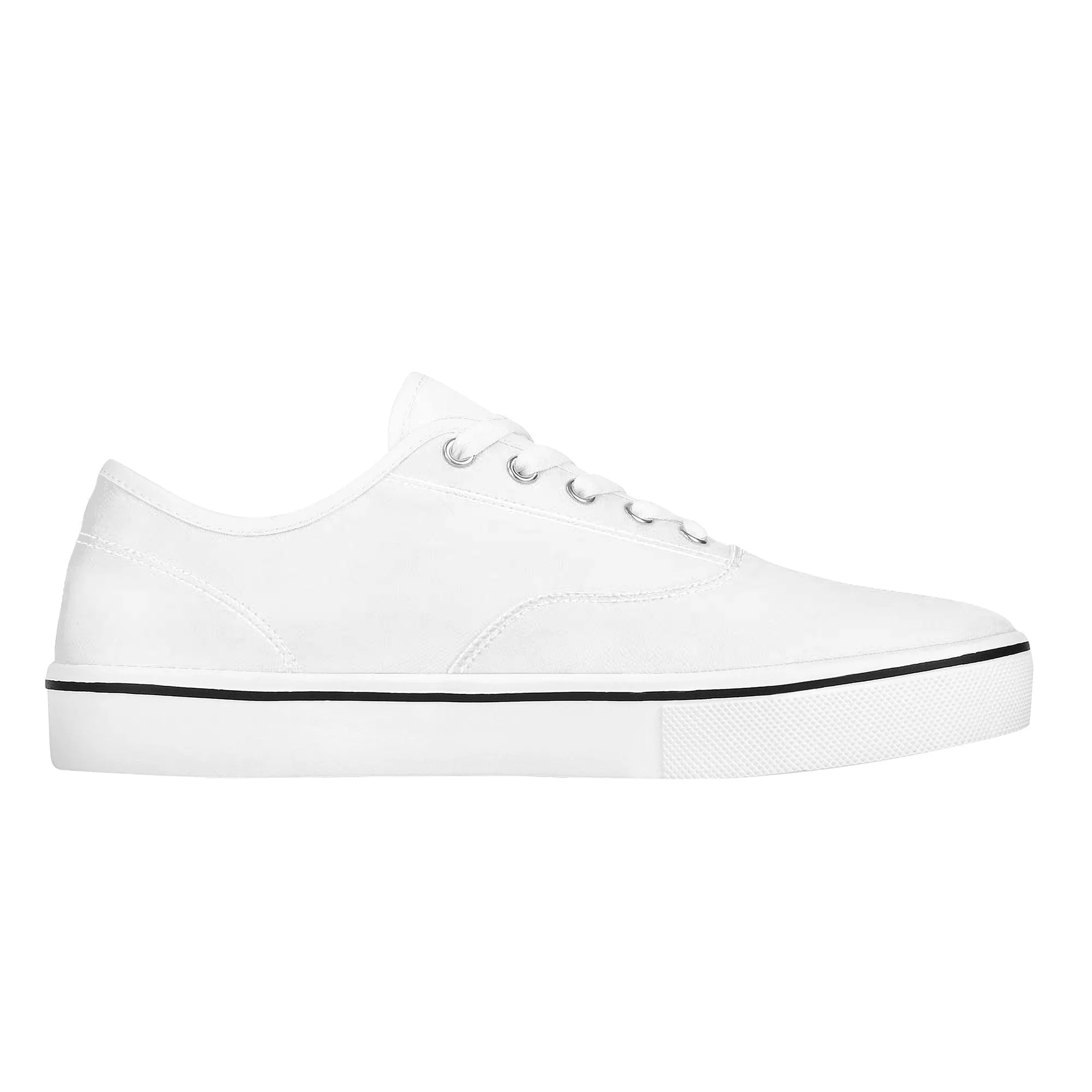 Custom Skate Shoes Canvas - White D3S