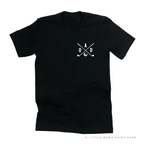 DAD - GOLF CLUBS - Pocket Design - Unisex Tee