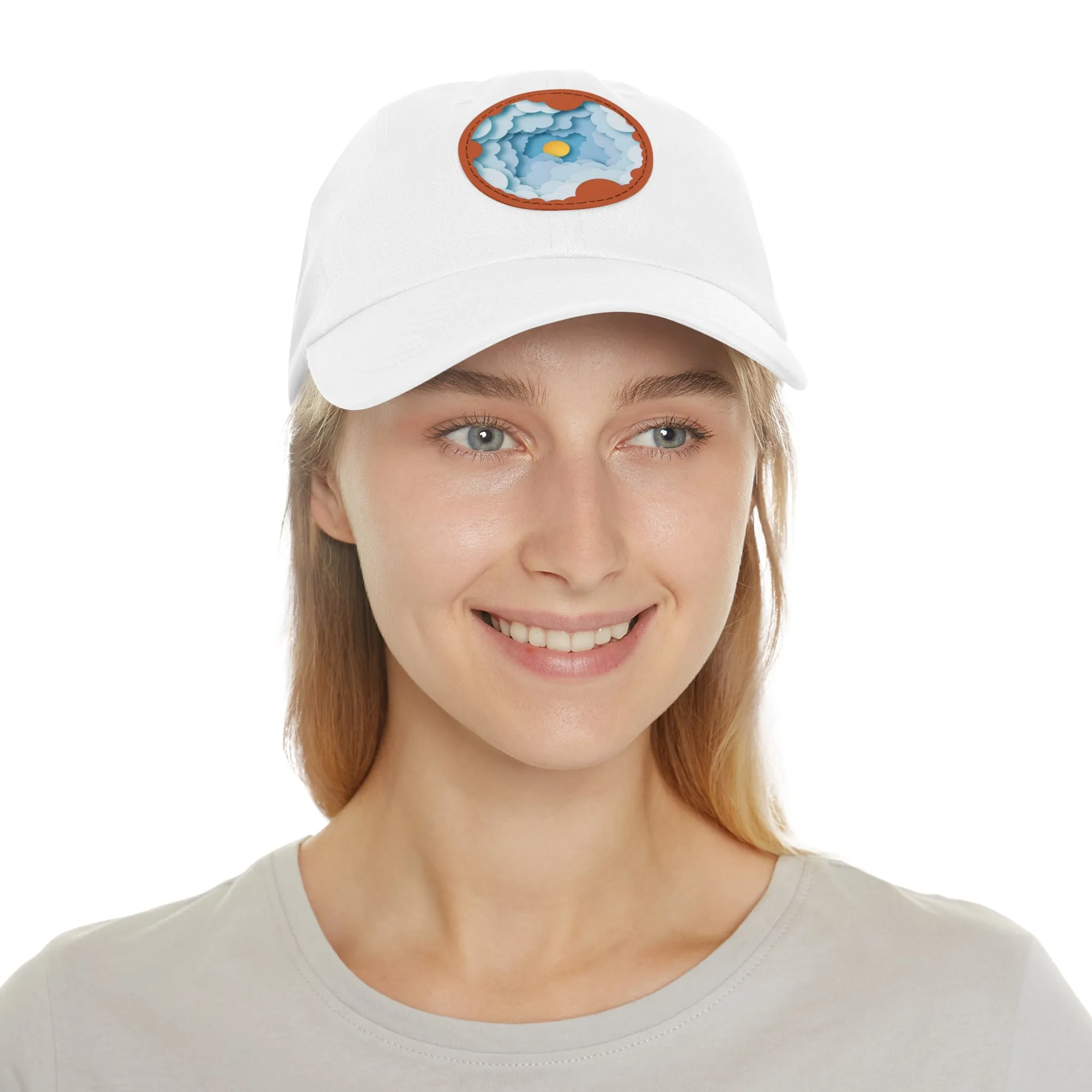 Dad Hat - Cloud Style Feel Good Beuti Leather Patch Round Cap