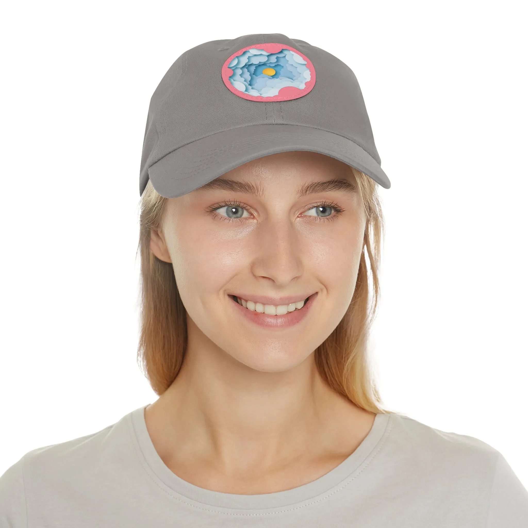 Dad Hat - Cloud Style Feel Good Beuti Leather Patch Round Cap