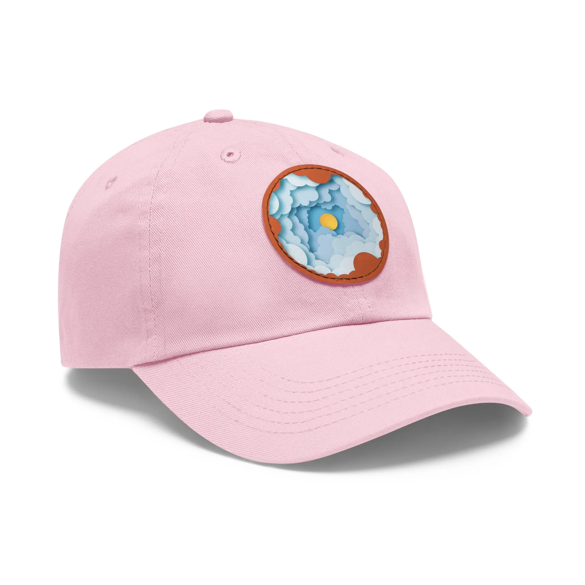 Dad Hat - Cloud Style Feel Good Beuti Leather Patch Round Cap